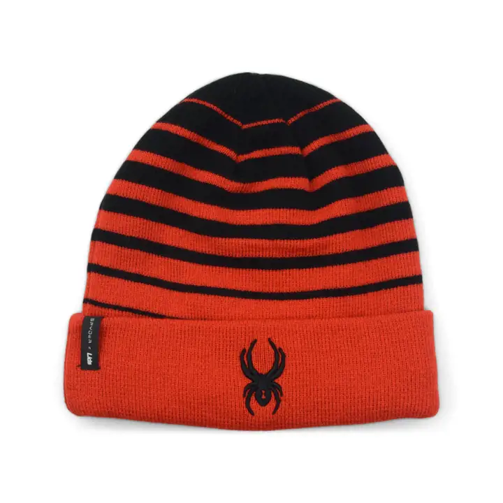 Bonnets Lids Spyder x Lids Stripe Cuff Knit rouge/noir