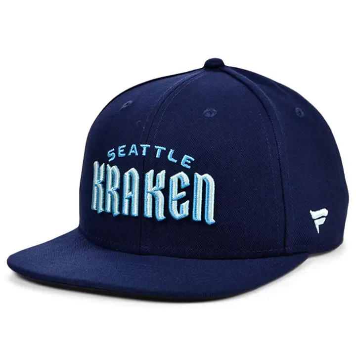 Casquette ajustable bleu marine Seattle Kraken NHL Fanatics Core