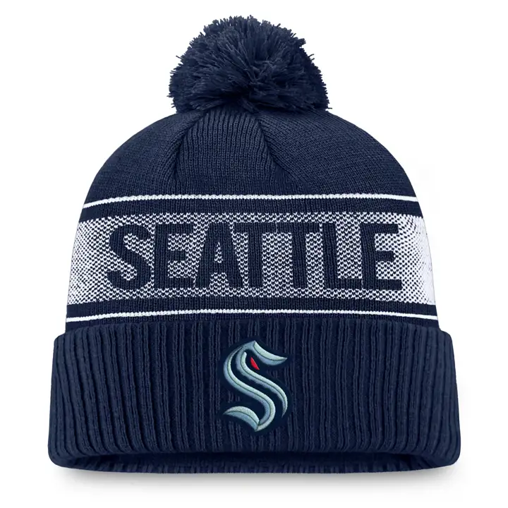 Seattle Kraken NHL Fanatics Iconic Maille marine/gris