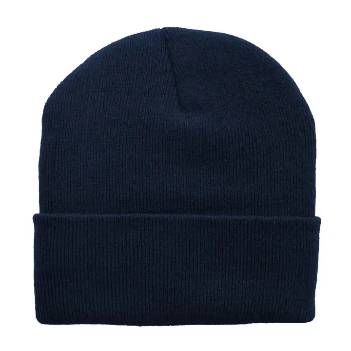 Bonnet en maille côtelée classique Superstretch marine