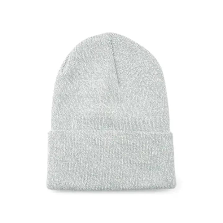 Gris chiné tricot classique à revers Superstretch vierge