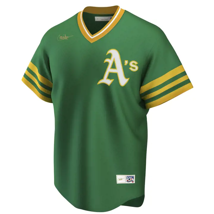 Maillot réplique A's MLB Nike Coop joueur Rollie Fingers kgrn