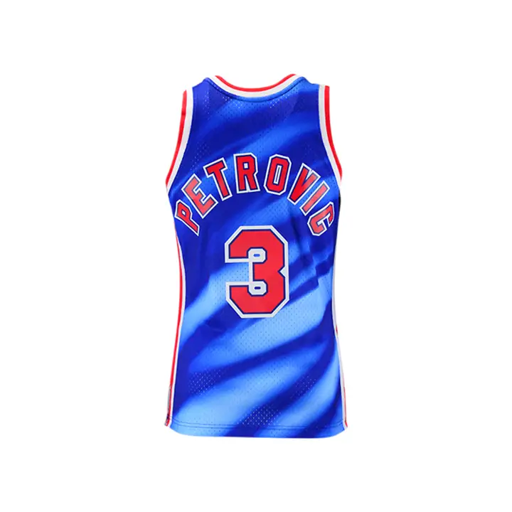 NETS NBA M&N Swingman Jersey Drazen Petrovic BLUE