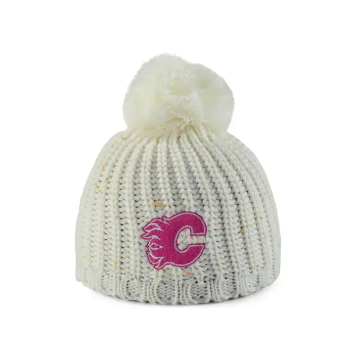 Calgary Flames LNH Fille Rose Tricoté en fil PNK
