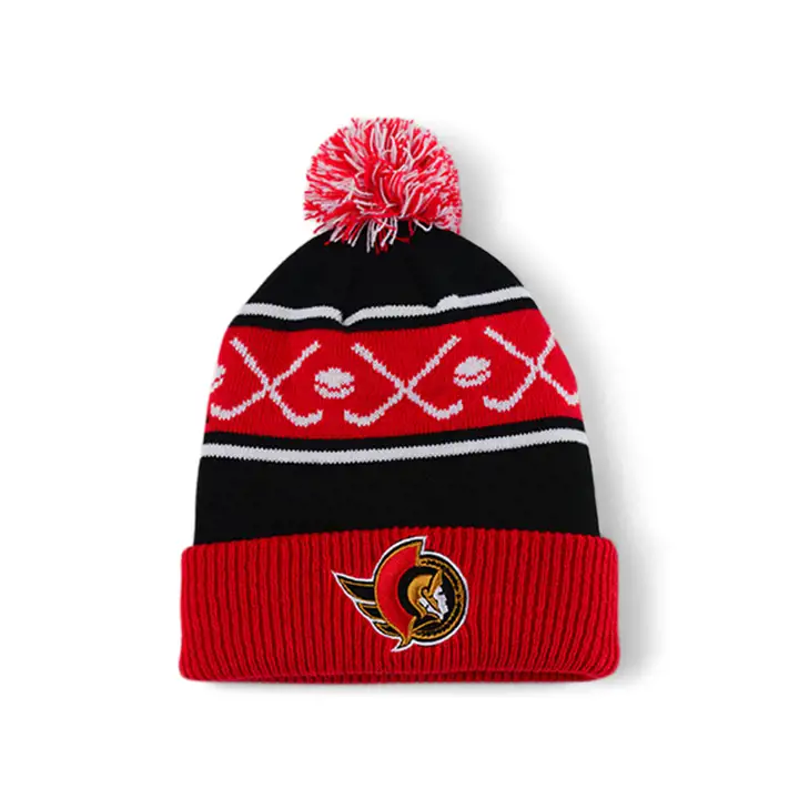Bonnet en tricot avec pompon pour enfants des Sénateurs d'Ottawa de la LNH, à déterminer