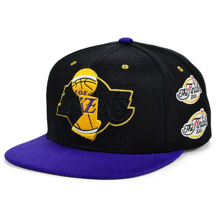 Casquette snapback LAKERS NBA CHAMP PACK TROPHY noir/mauve