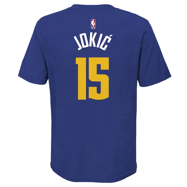 T-shirt Denver Nuggets NBA Jordan Statement N&N Jokic bleu marine pour jeune