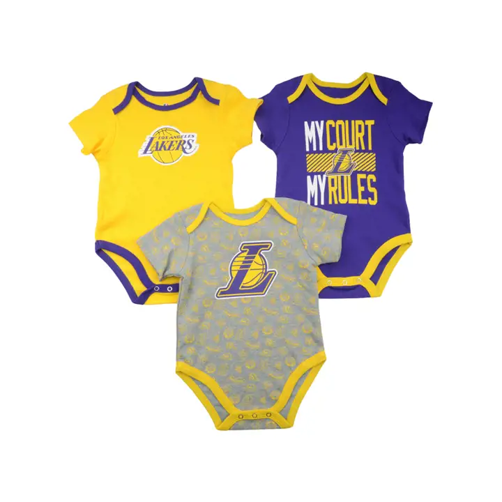 Ensemble Trifecta 3 pièces pour nouveau-né Los Angeles Lakers NBA 20 GL