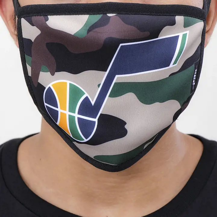 Masque facial Pro Standard 2 pièces Utah Jazz, camouflage