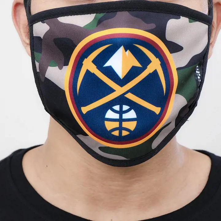Masque facial Pro Standard 2 pièces Denver Nuggets camouflage
