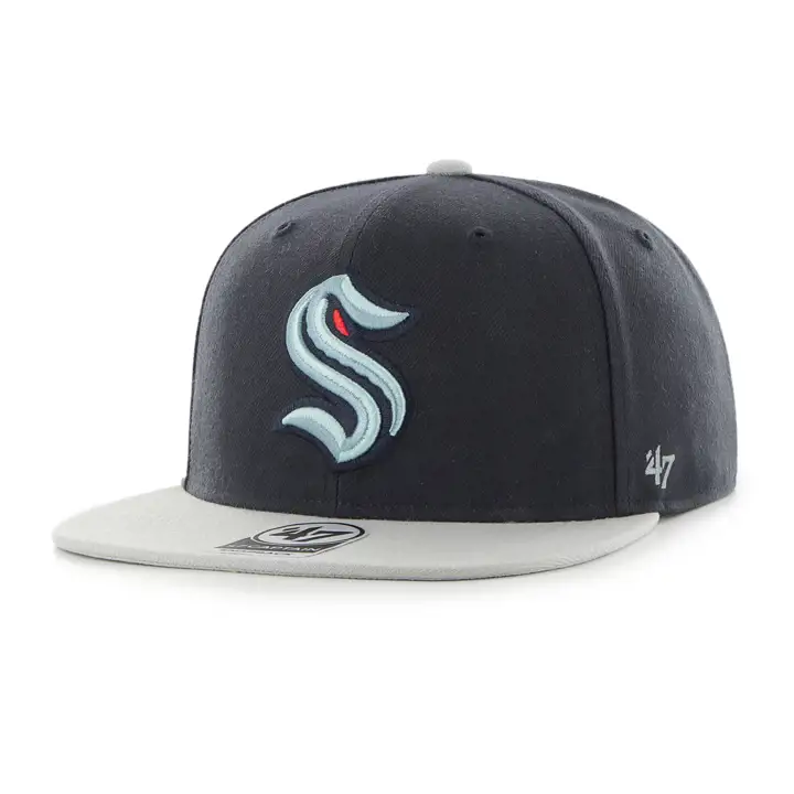 Casquette Snapback Bicolore Seattle Kraken NHL No Shot MARINE