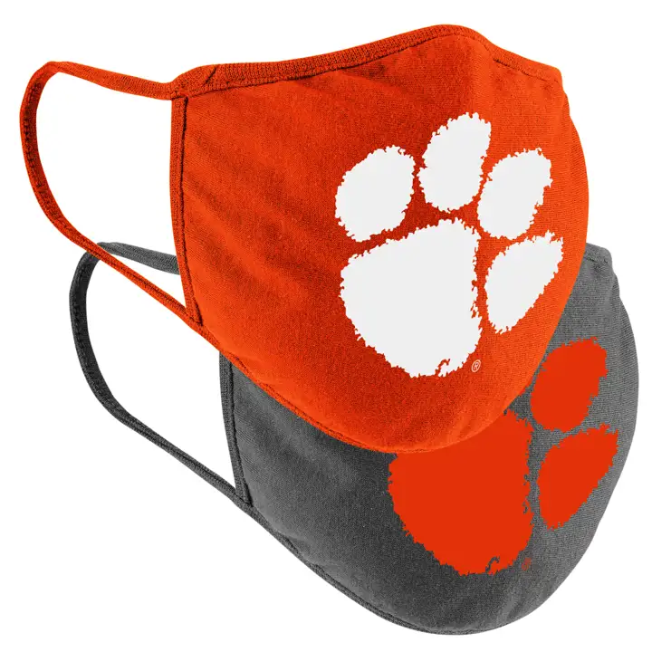 Masque NCAA Clemson Tigers, paquet de 2, AST