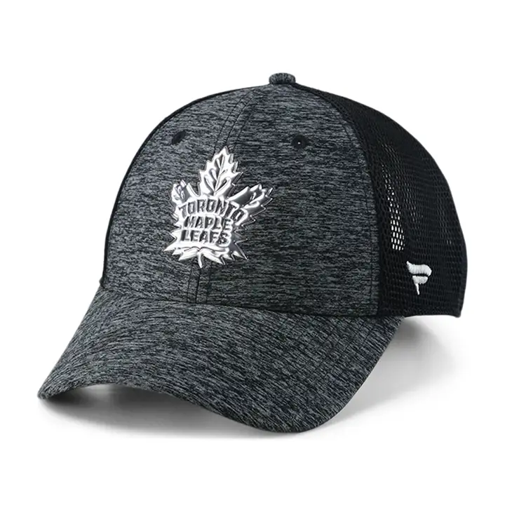 Toronto Maple Leafs LNH Casquette camionneur chromée noire