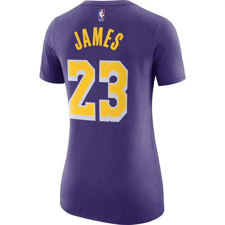 T-shirt Femme LAKERS NBA LeBron James pur