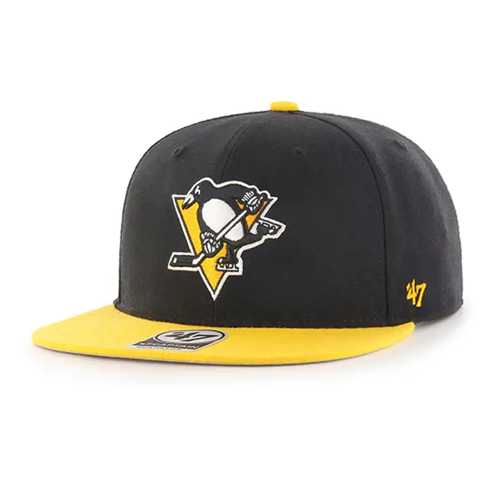 Casquette Snapback 2 tons Pittsburgh Penguins NHL No Shot BLK/YEL