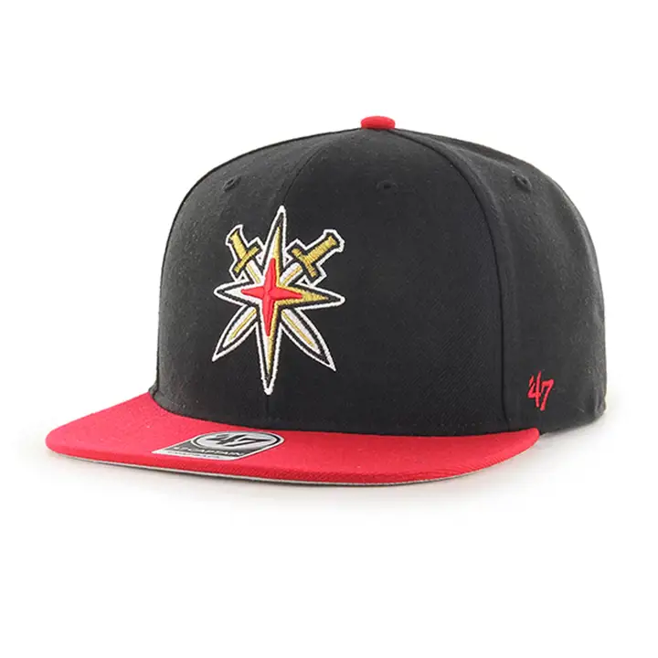 Casquette snapback bicolore Vegas Golden Knights NHL No Shot TC NOIR/ROUGE