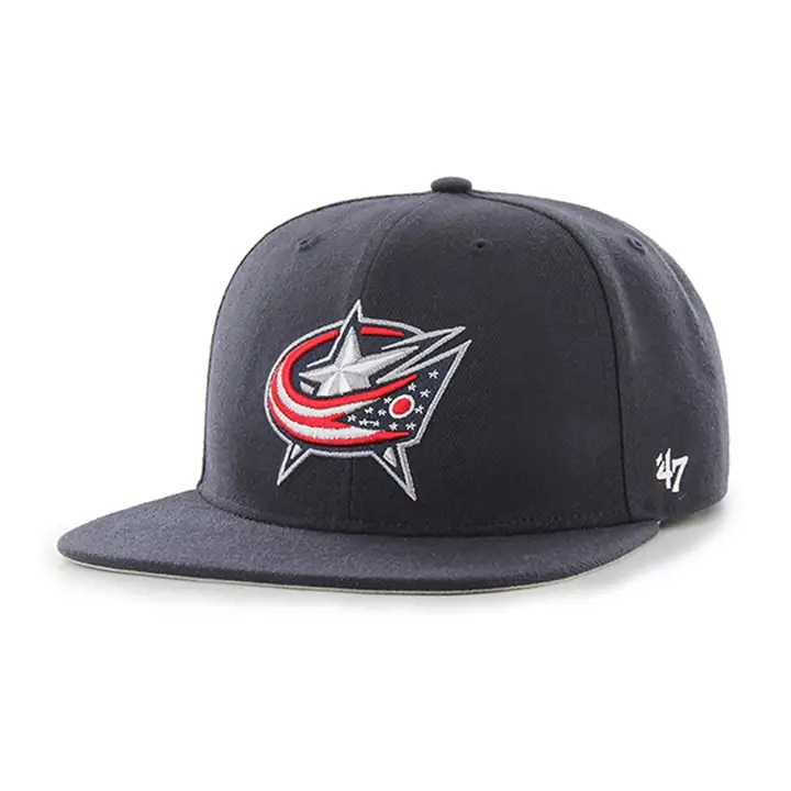 COLUMBUS BLUE JACKETS NHL 47 Pro Ajusté MARINE