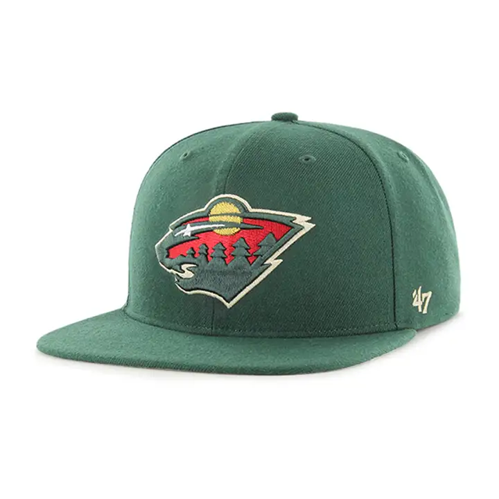 MINNESOTA WILD LNH Casquette ajustée 47 Pro Vert Foncé