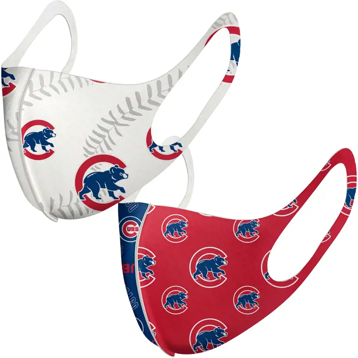 Chicago Cubs MLB Masque à liens Couleurs contrastées rouge/bleu