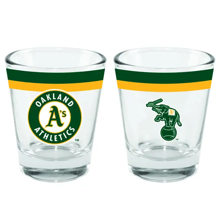 Verre à shot Oakland Athletics à double bande 56 g
