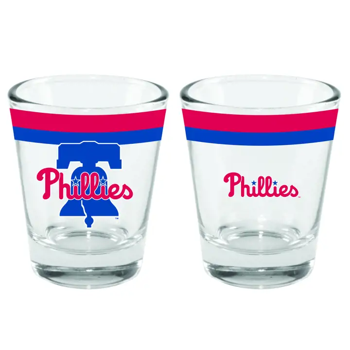 Verre à shot à double bande Philadelphia Phillies 2oz