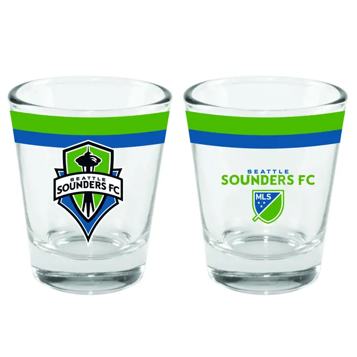 Verre à shot à double bande Seattle Sounders 2oz