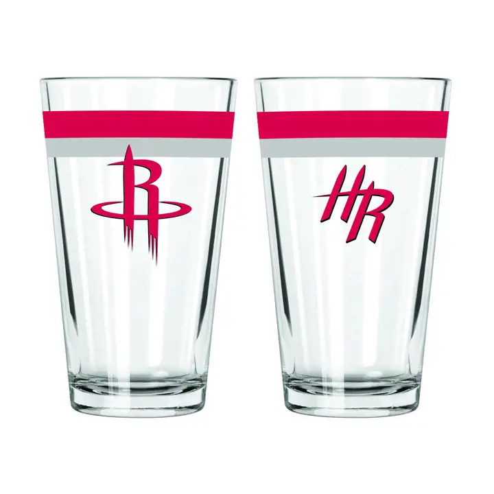 Verre à pinte Houston Rockets de 16 oz à double bande