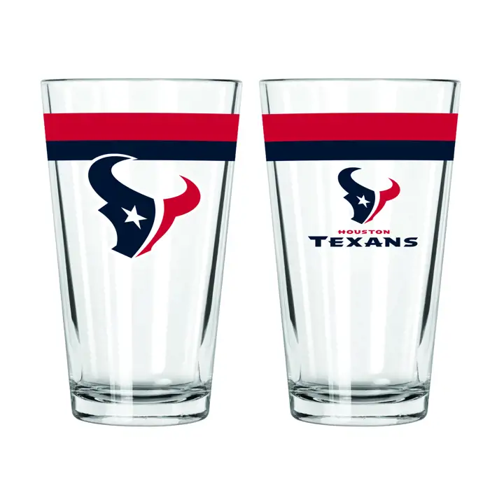 Verre à bière Houston Texans de 47 cl à double bande