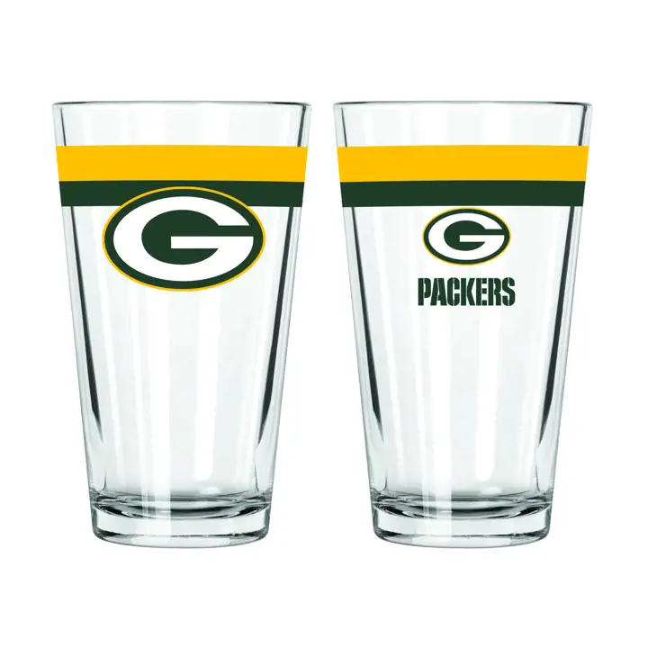 Verre à pinte à double bande Green Bay Packers de 47 cl