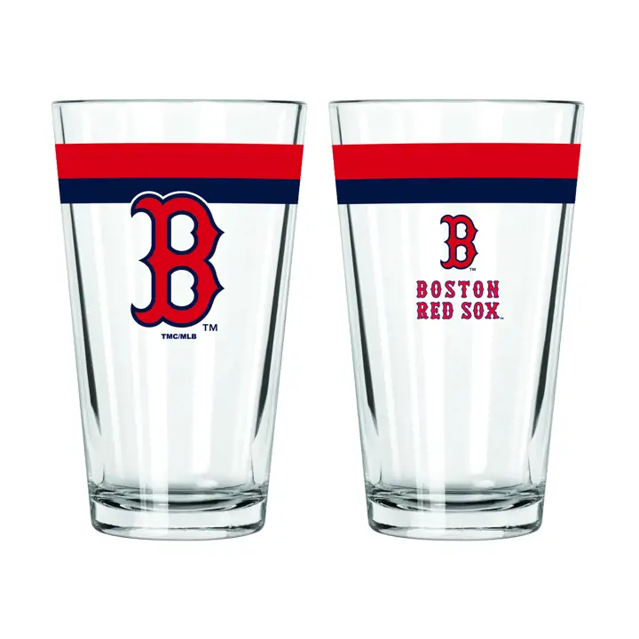 Verre à pinte à double bande Boston Red Sox de 47 cl