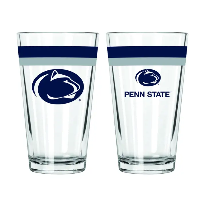 Verre à pinte à double bande Penn State Nittany Lions 16oz