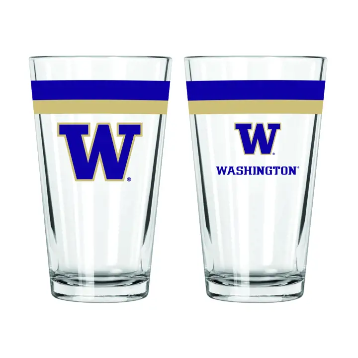 Verre à pinte Washington Huskies Double Bande 47 cl