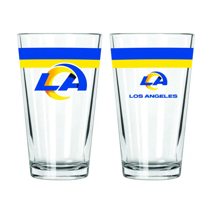 Verre à pinte de 47 cl Los Angeles Rams à double bande