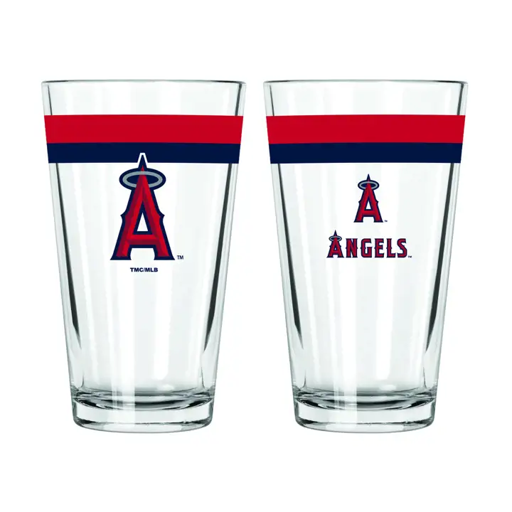 Verre pinte double bande 16 oz Los Angeles Angels