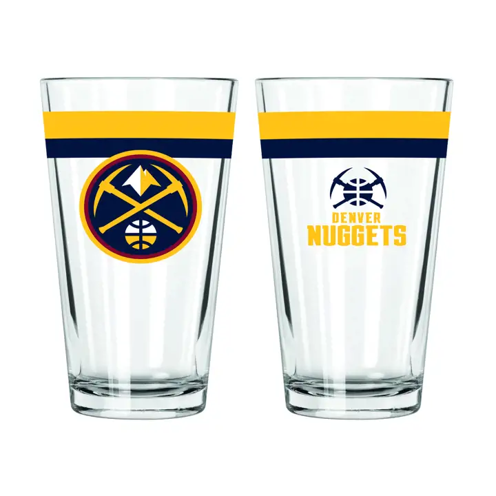 Verre à pinte à double bande Denver Nuggets de 47 cl