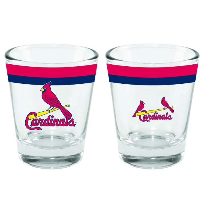 Verre à shot à double bande St. Louis Cardinals 2 oz ast