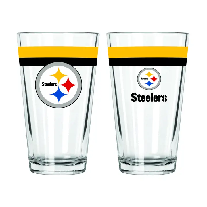 Verre à pinte Pittsburgh Steelers 16 oz à double bande