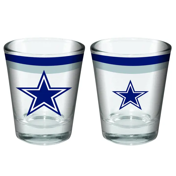Verre à liqueur double bande 60 ml Dallas Cowboys ast