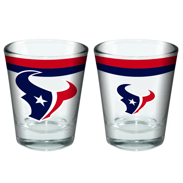 Verre à liqueur double bande 2oz Houston Texans