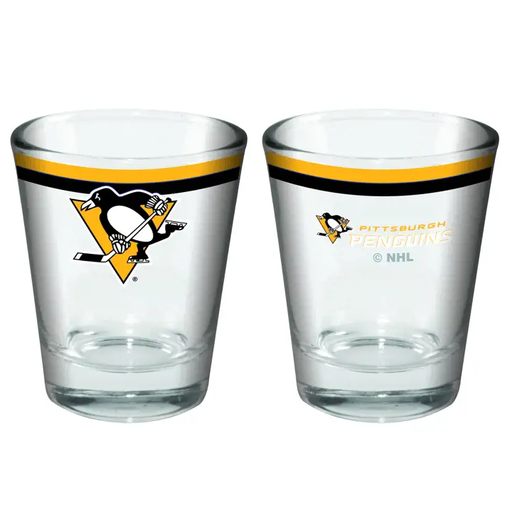 Verre à shot double bande Pittsburgh Penguins 60 ml ast