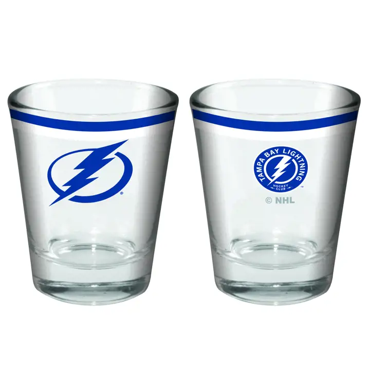 Verre à shot à double bande Tampa Bay Lightning de 60 ml