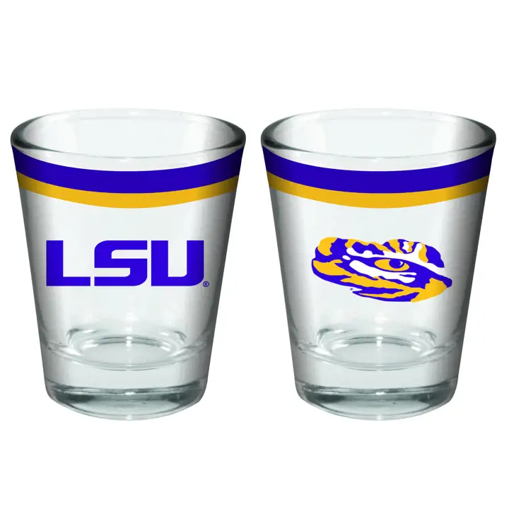 Verre à shot L.S.U. 2 oz à double bande ast