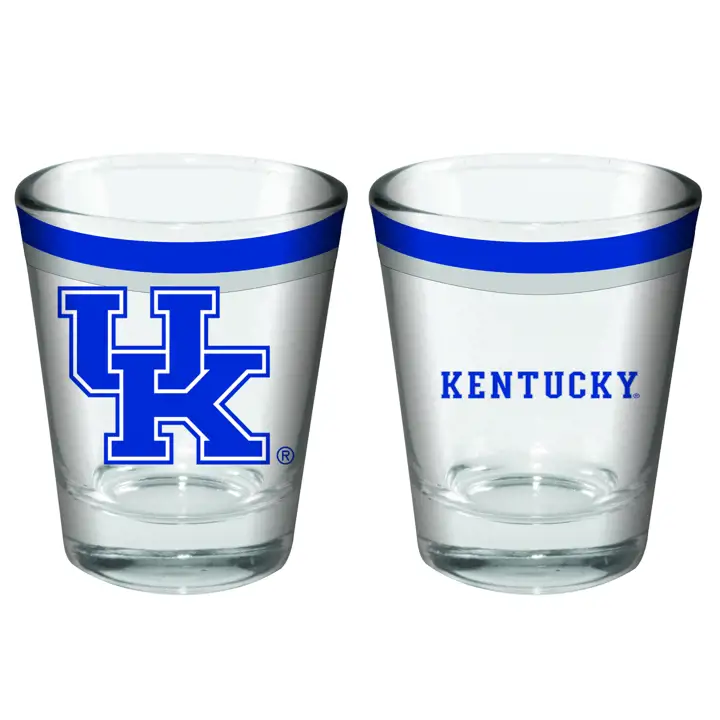 Kentucky Wildcats Verre à shot double bande de 59 ml