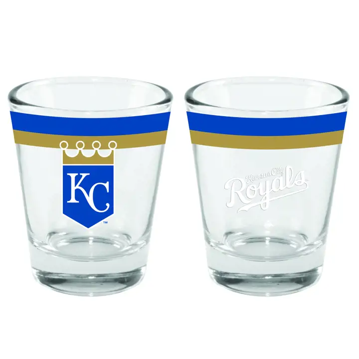 Verre à shot à double bande Kansas City Royals 2 oz