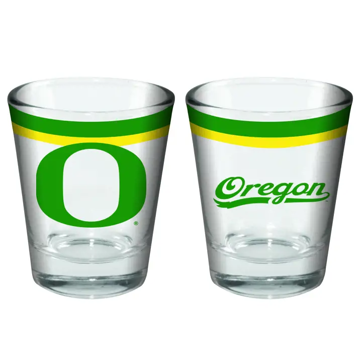 Verre à liqueur Oregon Ducks 2oz à double bande