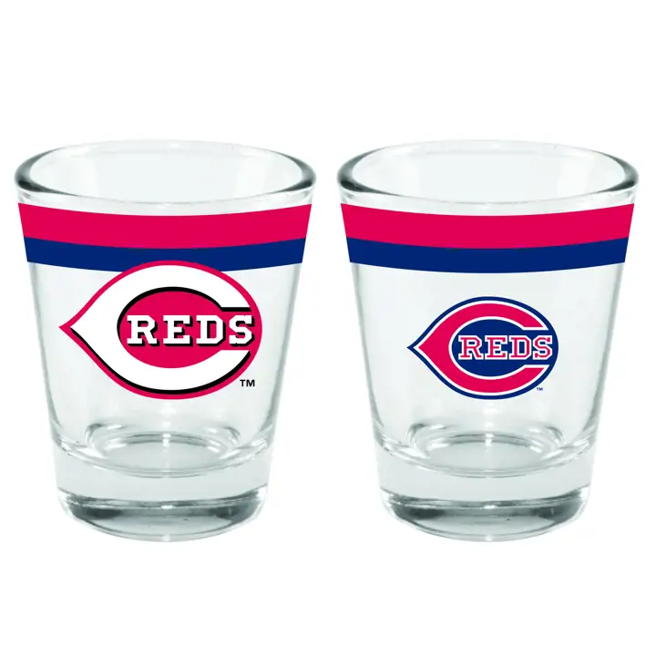 Verre à shot Cincinnati Reds 2oz double bande
