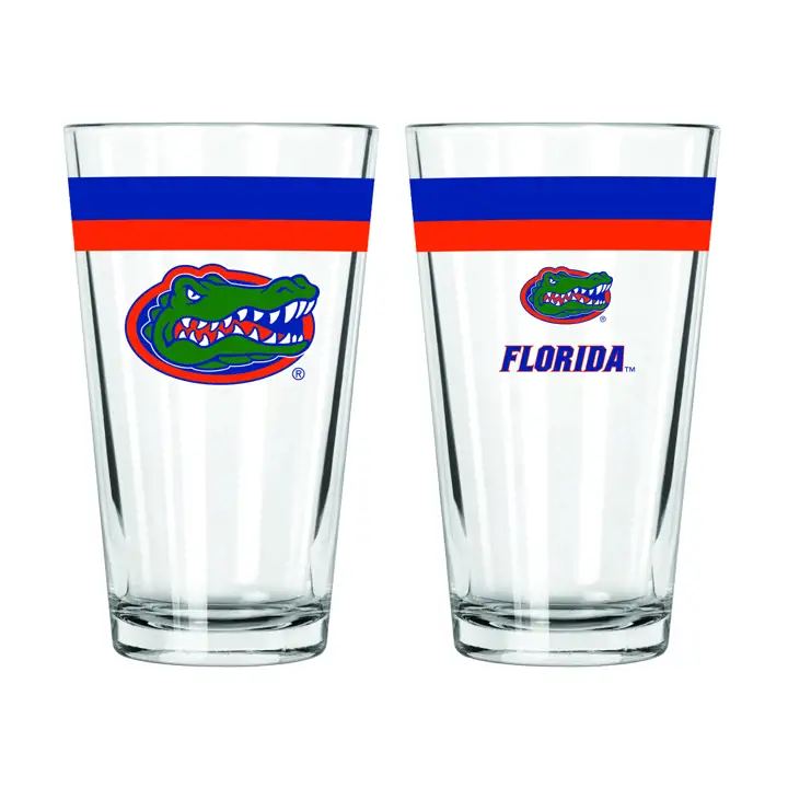 Verre à pinte à double bande Florida Gators de 47 cl
