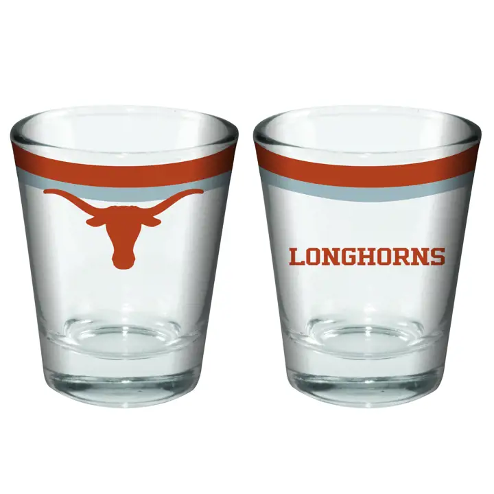 Verre à shot à double bande Texas Longhorns 59 ml ast