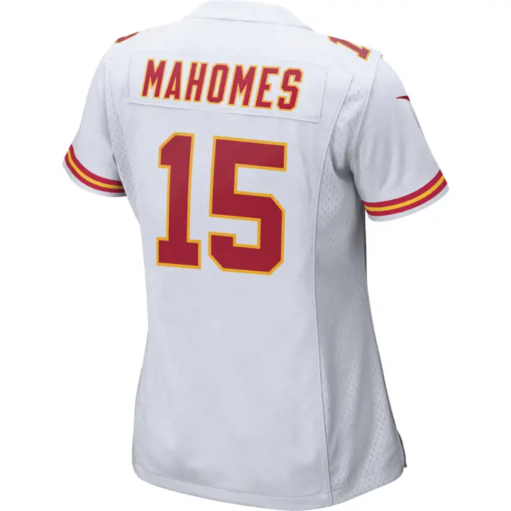 Maillot de match NFL Chiefs femme Patrick Mahomes blanc
