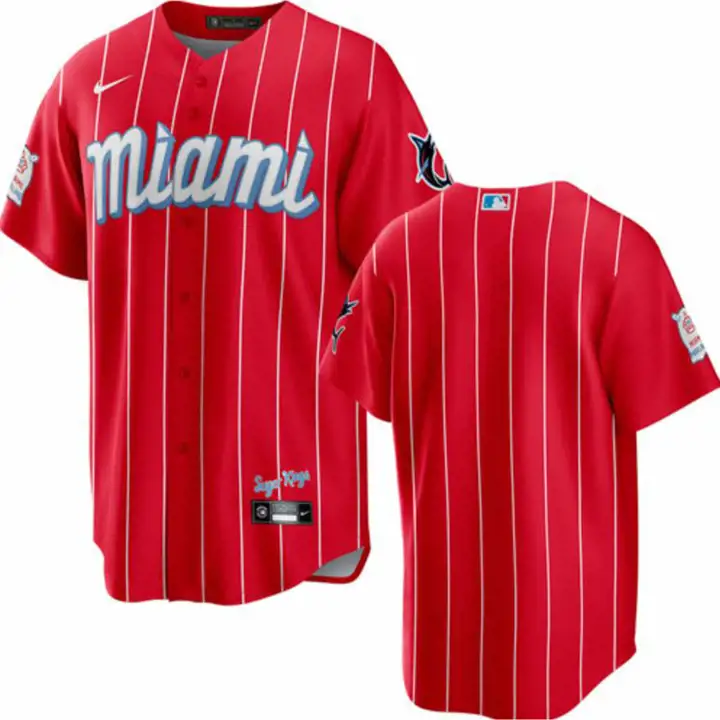Maillot Replica Miami Marlins MLB City Connect Enfant bleu